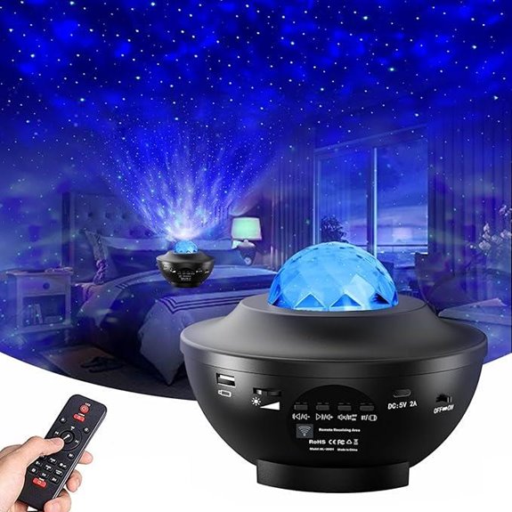 Galaxy Star Projector with Bluetooth and Remote