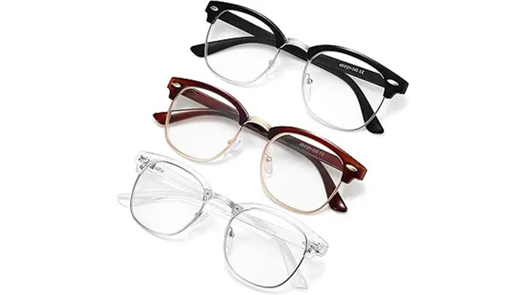 stylish blue light eyewear