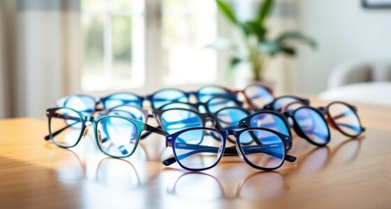 stylish prescription blue light glasses