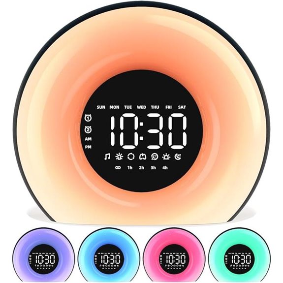 Sunrise Alarm Clock with Sleep Sounds and Night Light