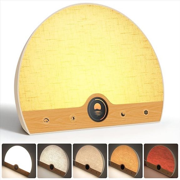 Light Therapy Lamp & Sunrise Alarm Clock (2-in-1)