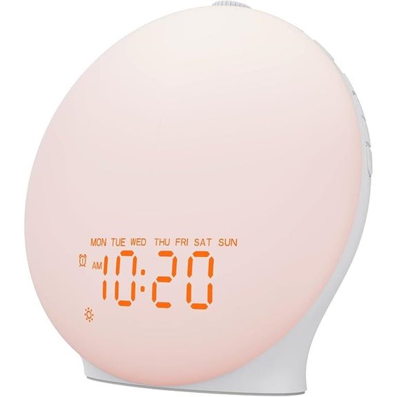 Sunrise Alarm Clock with Nightlights and Bluetooth Speaker
