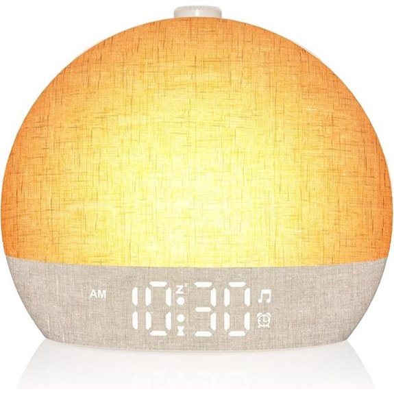 Wake Up Light Alarm Clock with Sounds and Night Lights