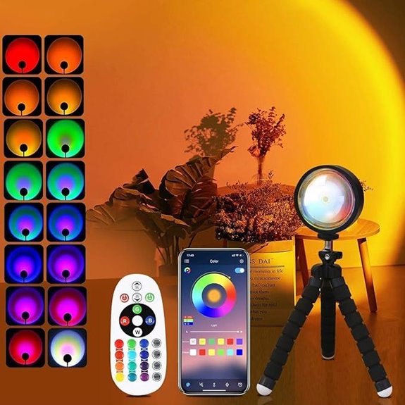 QUIGO Sunset Projector Lamp with Remote and App