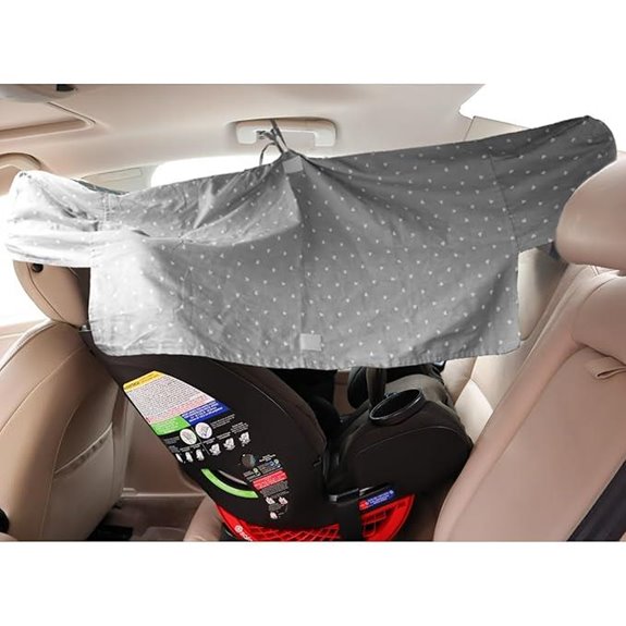 Convertible Car Seat Cover with Sun Shade