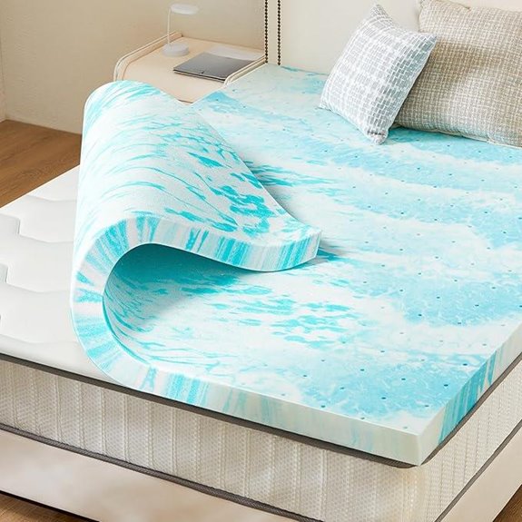 Sweetcrispy Full Gel Memory Foam Mattress Topper