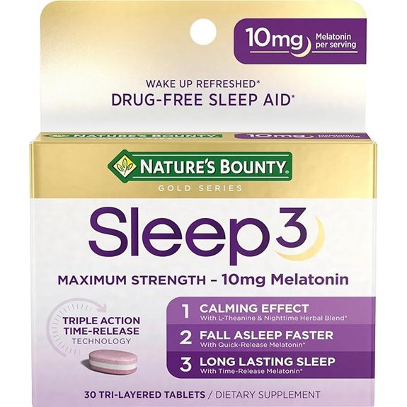 Nature's Bounty Melatonin Sleep Aid 10mg 30 Tablets