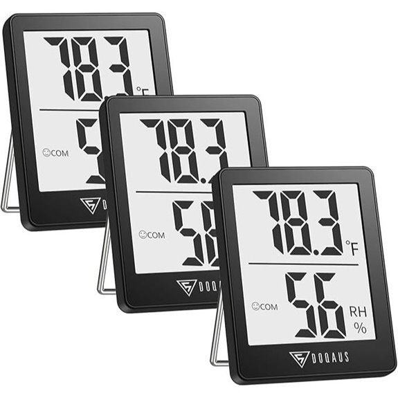 DOQAUS Digital Hygrometer 3-Pack for Home and Office