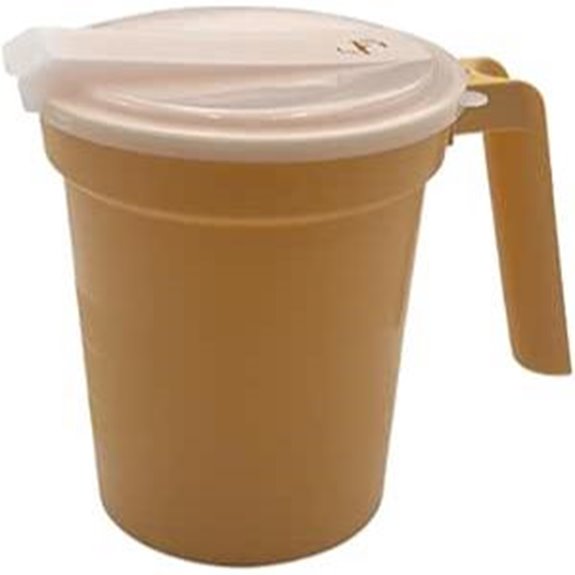 3 Pack 28 oz Gold Water/Ice Pitcher with Lid