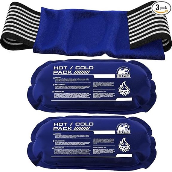 Ice Pack 3-Piece Set for Hot Cold Therapy