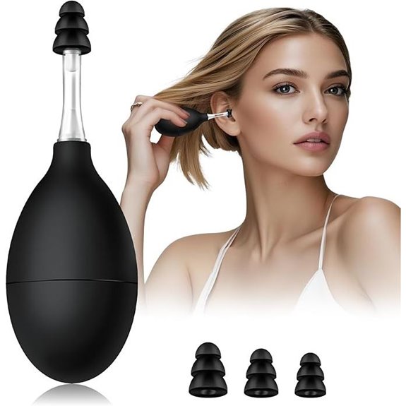 Ear Tinnitus Pressure Relief Device with Earplugs