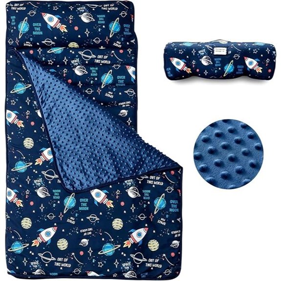 Beeweed Toddler Nap Mat with Pillow & Blanket