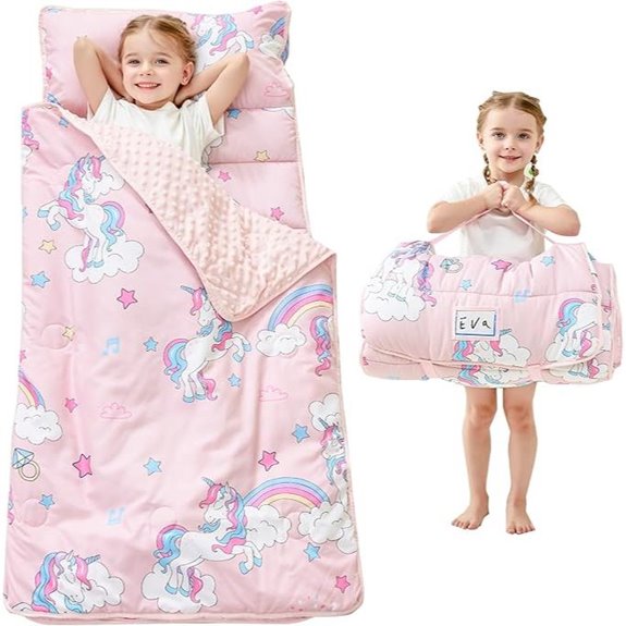 Toddler Nap Mat with Pillow & Blanket