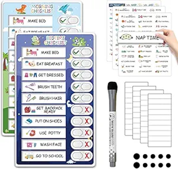 toddler routine magnet chart