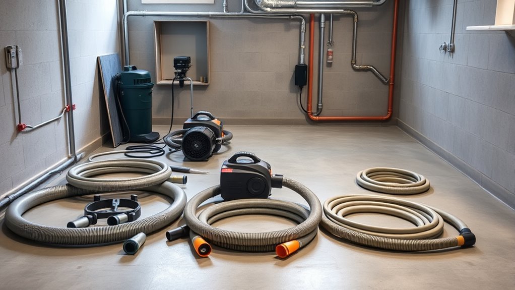 top central vacuum kits