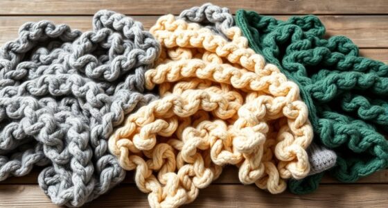 top chunky knit weighted blankets