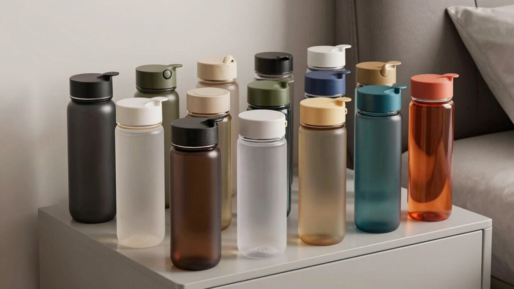 top lidded water bottles