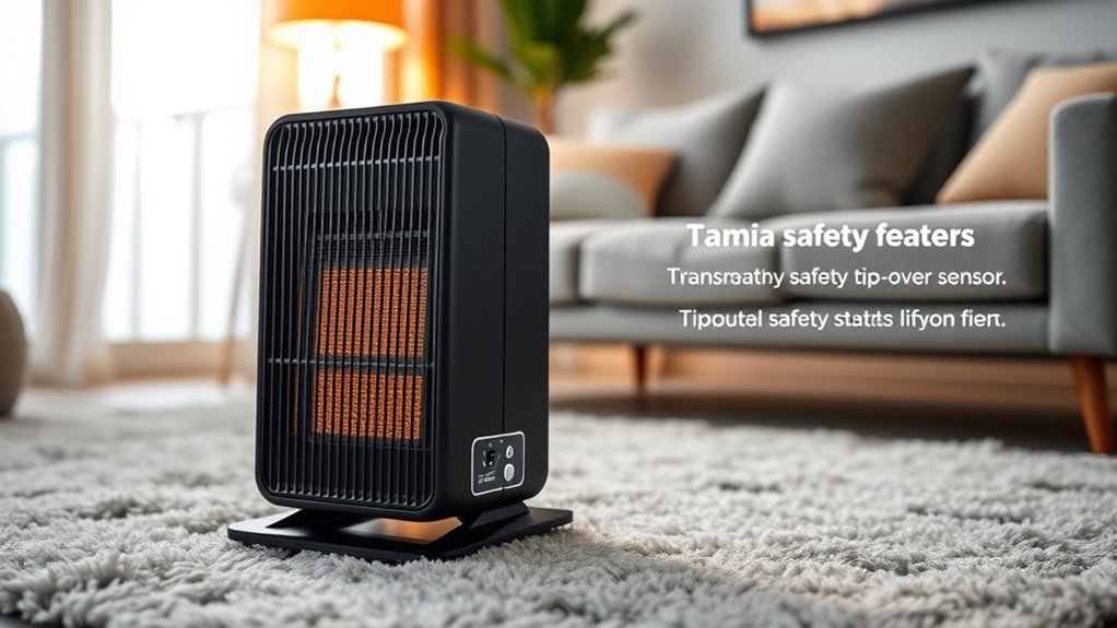 top tip over safe heaters