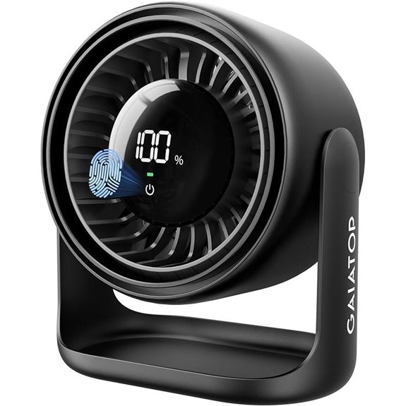 Gaiatop Touch-Control Rechargeable Desk Fan 5 Speeds