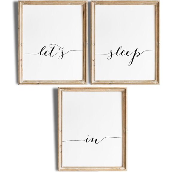 Let's Sleep In Art Prints (Set of 3)