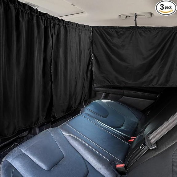 Set of 3 Car Window Shades for Travel