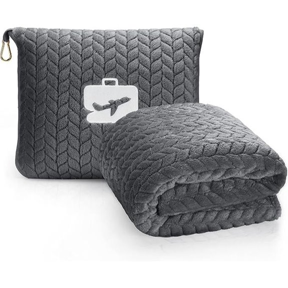 EverSnug Travel Blanket & Pillow Set (Grey)