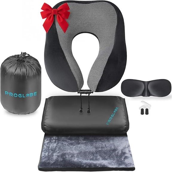 Proglobe Travel Blanket & Sleep Kit (4-in-1)
