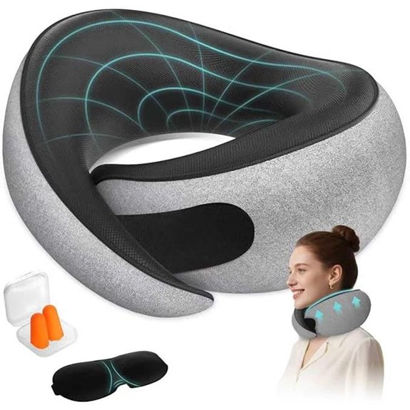 Travel Neck Pillow for Airplanes & Travel Comfort