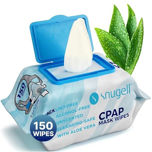 Snugell Unscented Travel CPAP Mask Wipes (150 Count)