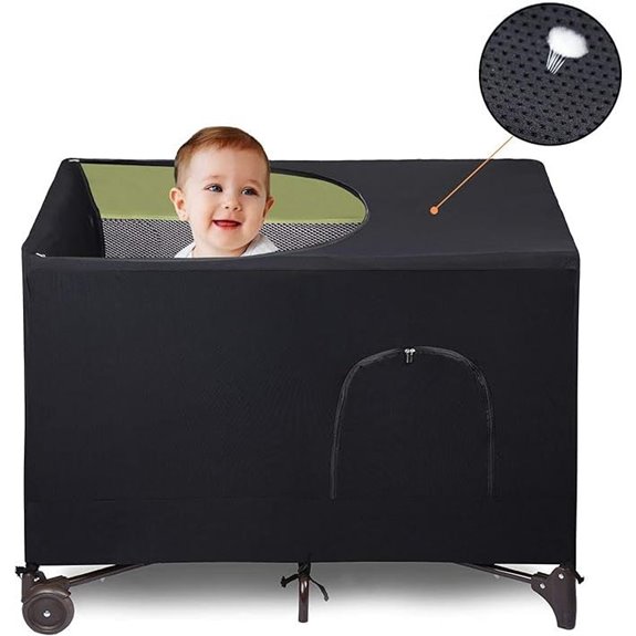 Blackout Cover for Pack N Play Travel Crib