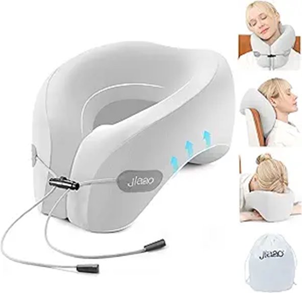 Jiaao Travel Neck Pillow with Eye Mask and Earplugs