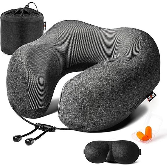MLVOC Travel Pillow Set with Eye Masks & Earplugs