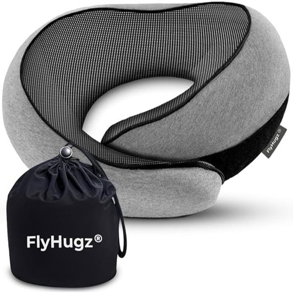 FlyHugz Neck Travel Pillow with Memory Foam
