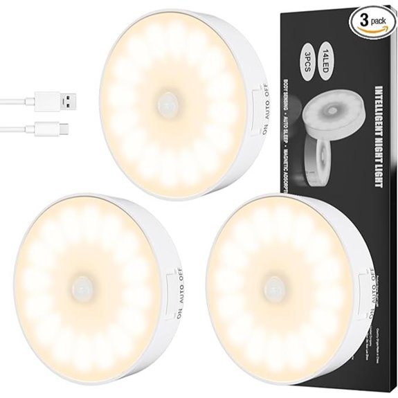 triple led motion lights
