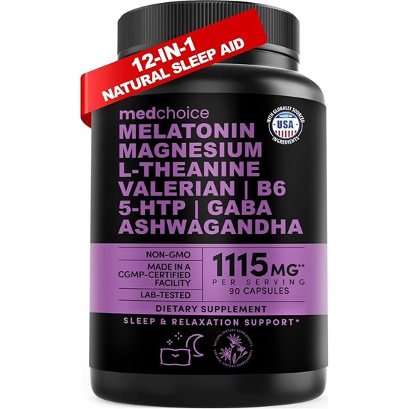 12-in-1 Melatonin Sleep Capsules with Magnesium and Herbs