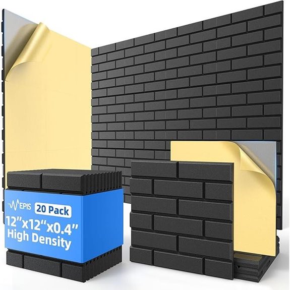 20 Pack Soundproof Foam Panels for Walls