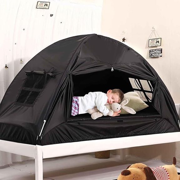 twin bed tent with mesh