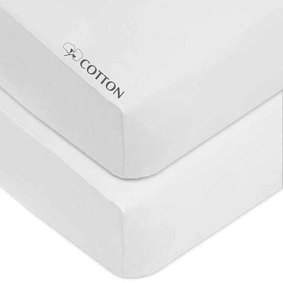 American Baby Company 2 Pack Cotton Crib Sheets