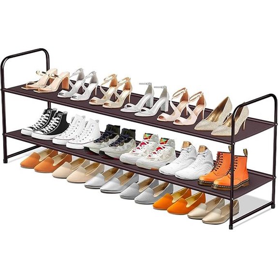 Sleeping Lamb 2-Tier Shoe Rack for Closet