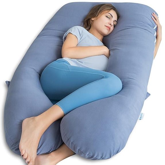 QUEEN ROSE U-Shaped Pregnancy Pillow with Cover