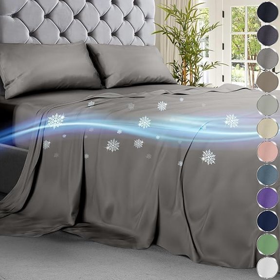 Decolure Queen Cooling Sheets 4pcs Ultra-Soft Microfiber