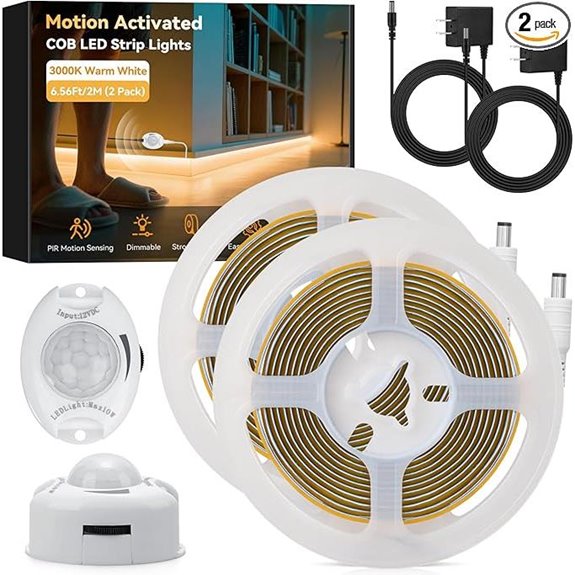 HOUHUI Under Bed Motion LED Strip Light (2x6.56ft)
