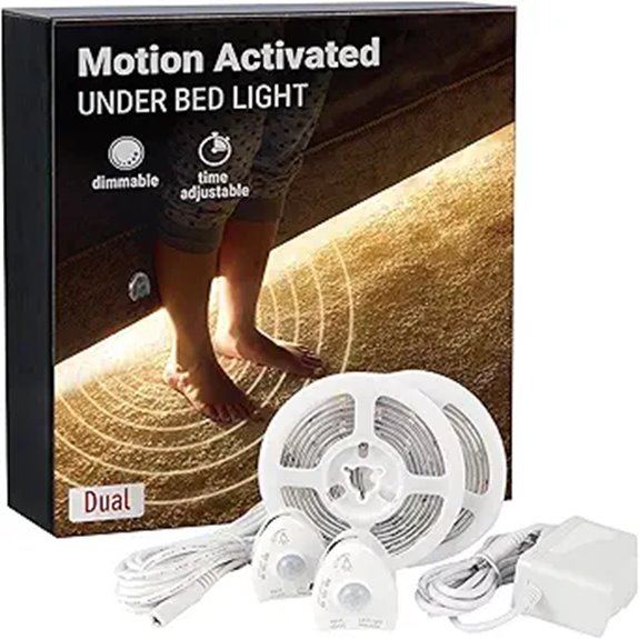 Under Bed Motion Sensor LED Strip Lights (2x5ft)