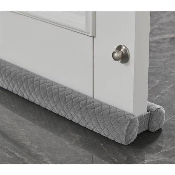 Premium Velvet Door Draft Stopper Adjustable Gap Filler