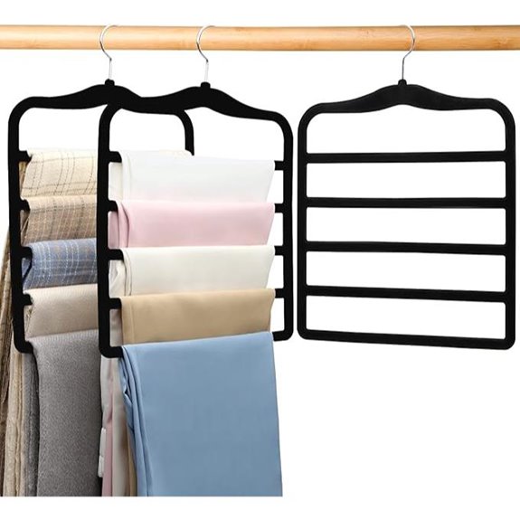 Velvet Closet Hangers 3-Pack for Dorm Storage