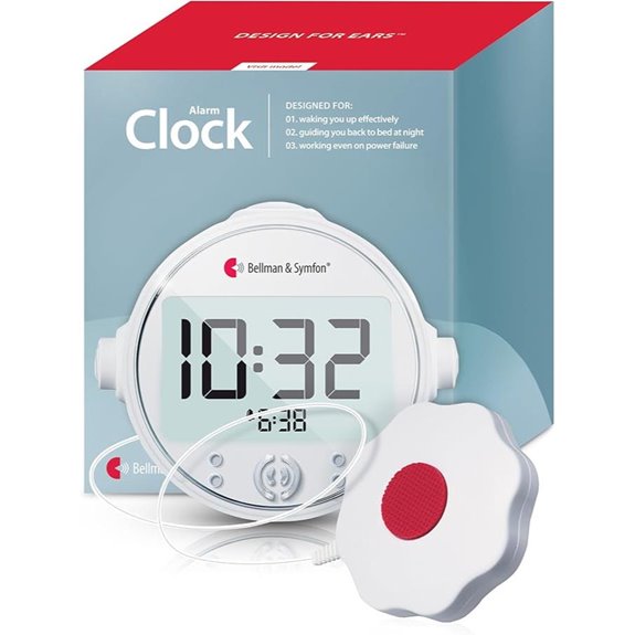 Bellman & Symfon Vibrating Alarm Clock with Bed Shaker