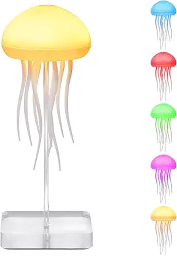 Voice-Controlled Jellyfish Lamp with RGB & Touch Sensor