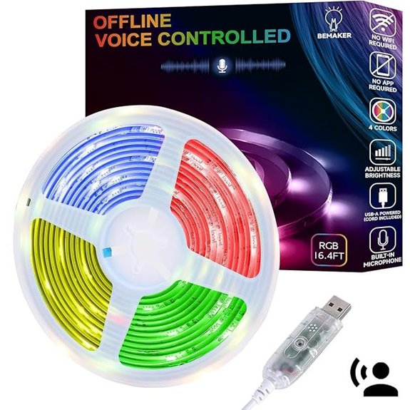 AI Voice-Activated Under Bed Lights Strip