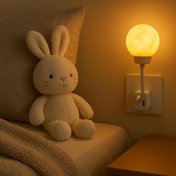 Smart Moon Night Light with Voice Control