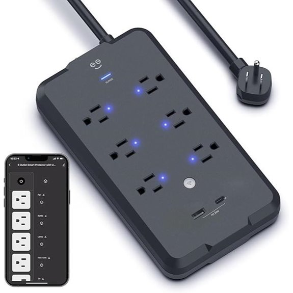 Geeni Smart Power Strip with Voice Control